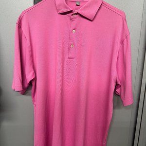 Peter Millar Hot Pink and Blue  Golf Polo. BB&T